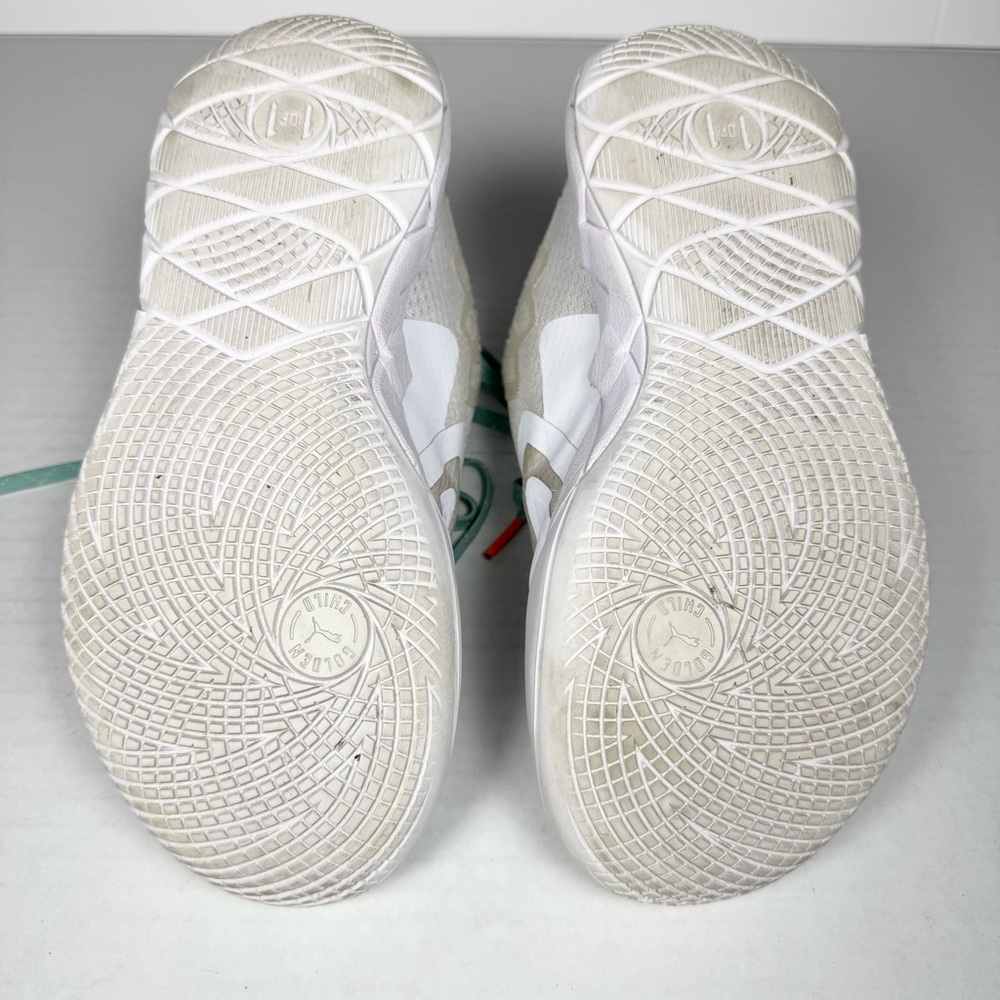 Puma LaMelo Triple White Basketball Shoe Size 5Y/7W - Picture 9 of 10